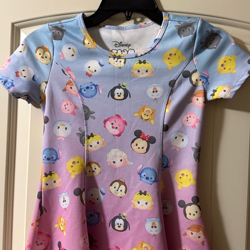 Disney Kids Dress - Multicolor Tsum Tsum Design